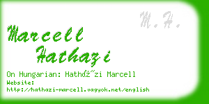 marcell hathazi business card